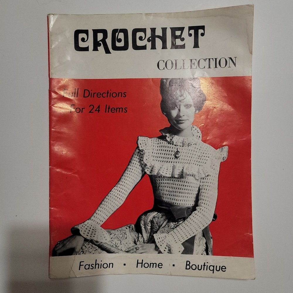 Parade's Crochet Collection Full Directions for 24‎ Items VINTAGE Dog Sweater